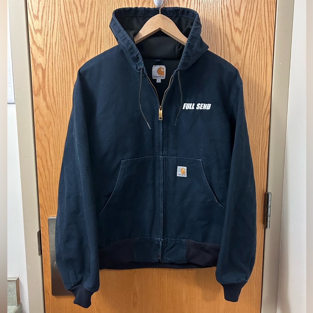 Rare Nelk Full Send Carhartt Full-Zip Jacket - Navy Colorway Size L
